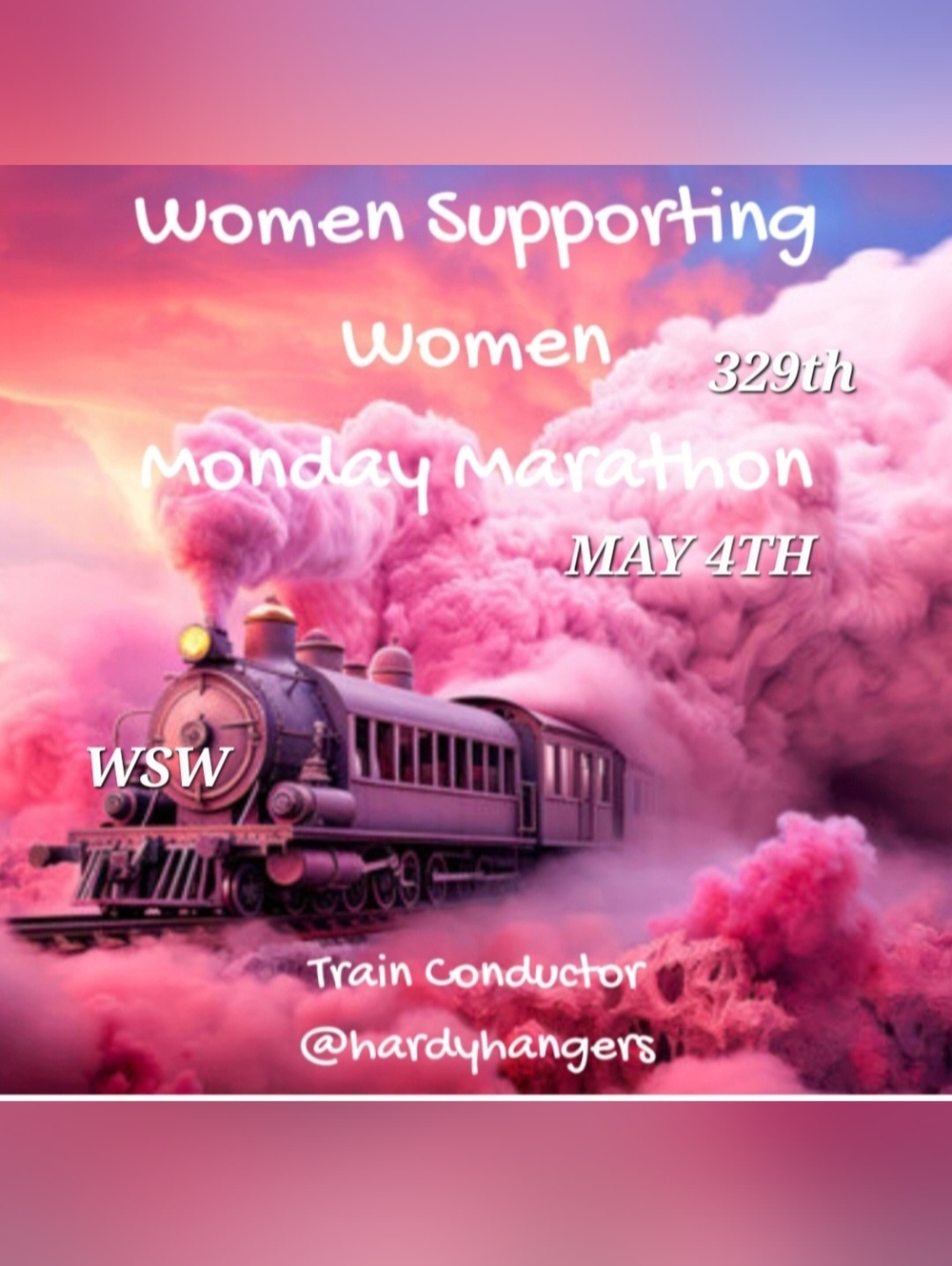 WSW 329th   MARATHON TRAIN MAY 4th ❤️🚂❤️